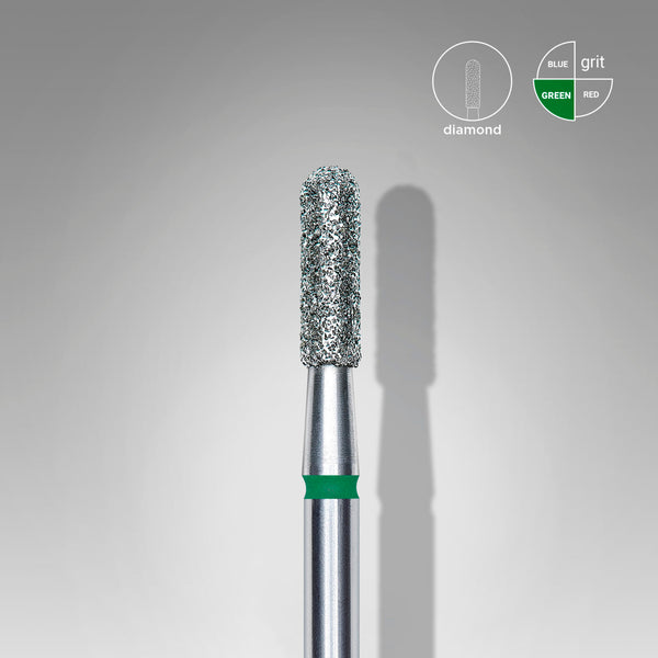 [Staleks]Diamond nail drill bit rounded cylinder EXPERT head diameter 2,3 mm / working part 8 mm