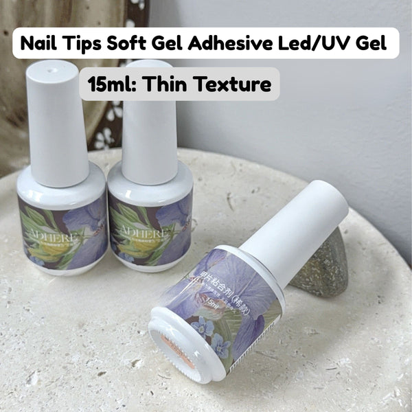 Nail Tips Soft Gel Adhesive Led/UV Gel 15ml