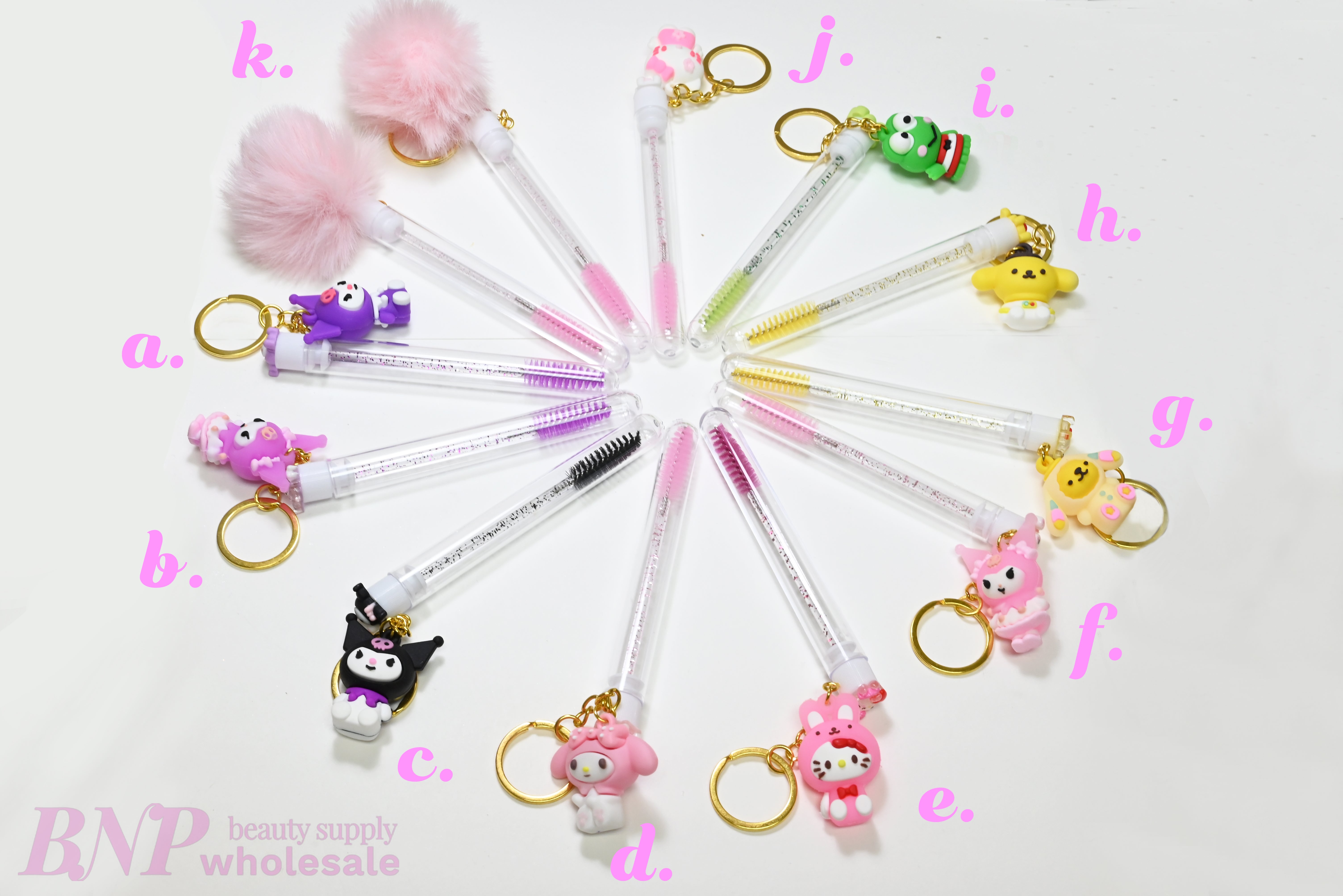 Portable Mascara Brush Keychain with Cover