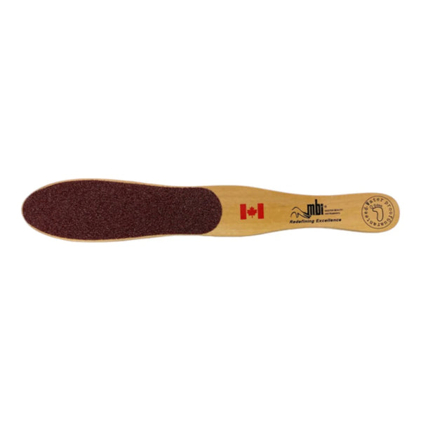 mbi Wooden Foot File Thick Handle Waterproof Reusable