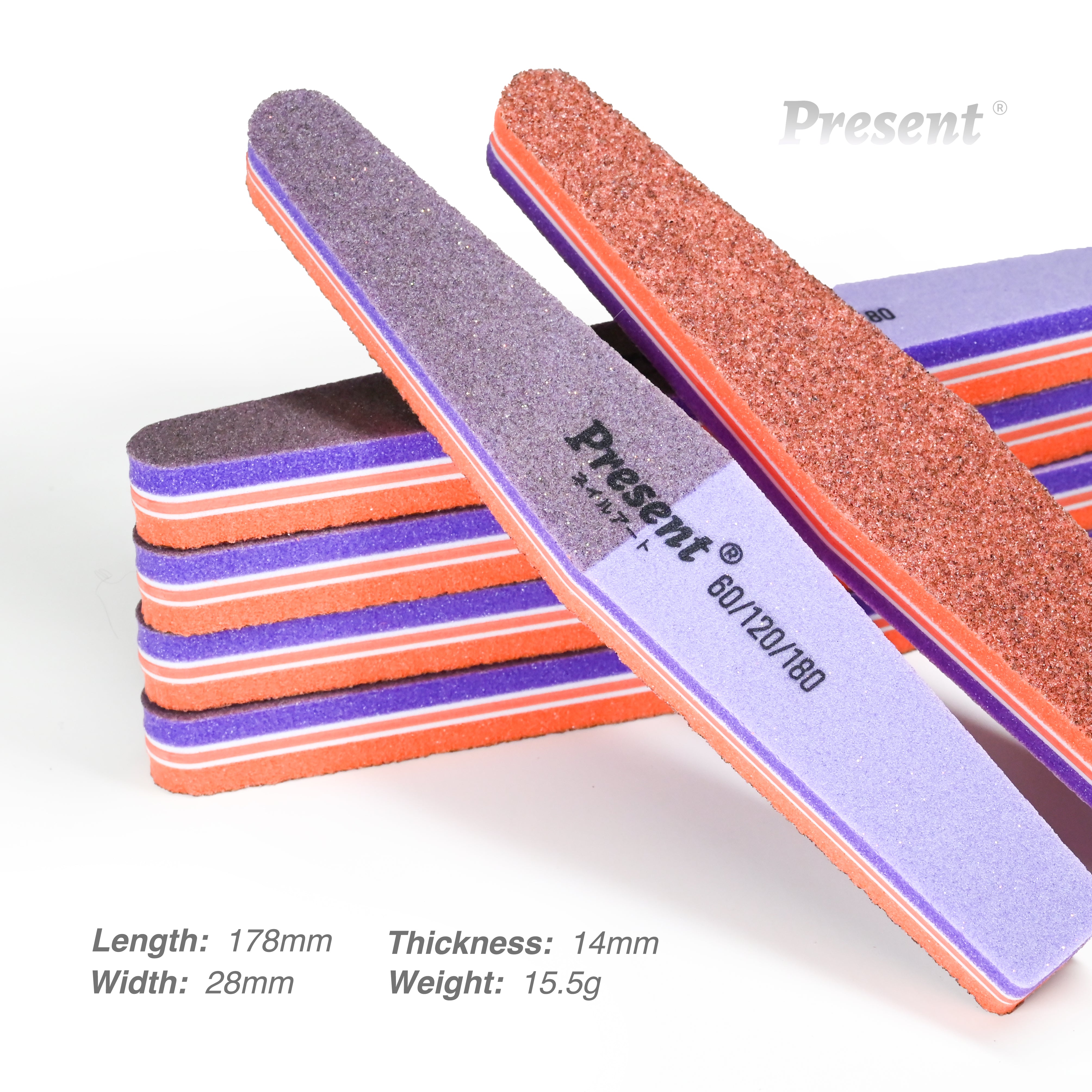 Present 3 Ways Buffer 80/120/160 grit in one