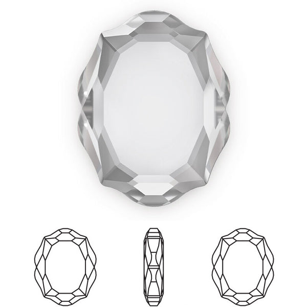 [Swarovski] 4142 Flat Back Crystal (3 Colors)