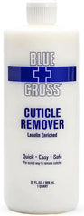 Blue Cross Cuticle Remover Lanolin, Quick and Easy Nail Care Treatment Manicures and Pedicures 32oz