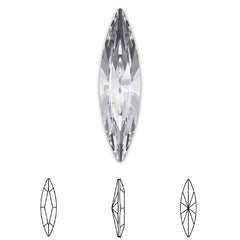 [Swarovski] 4200 Point Back Crystal (11X3mm) (6 pieces/pack) (2 colours)