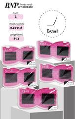 [Star] Premium Luxury Velvet Eyelash Extensions (16 Lines) "L" Curl