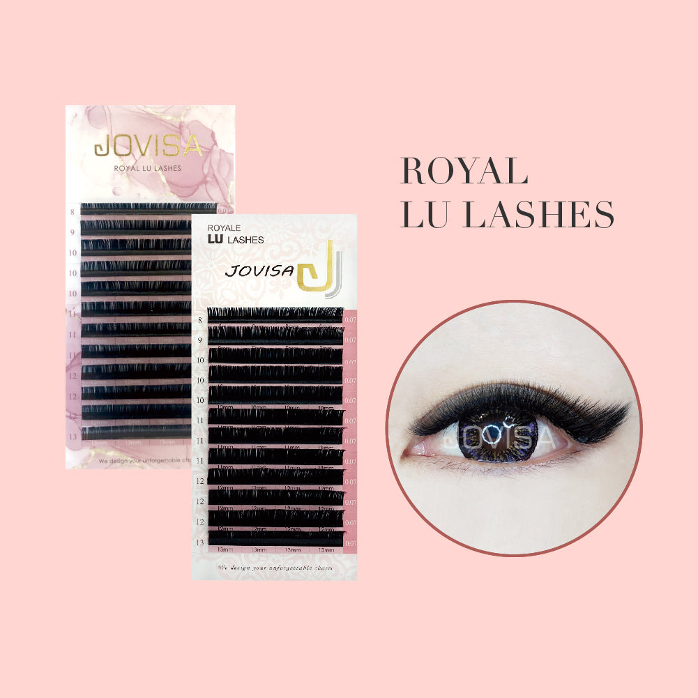 [Jovisa] Lifting Downturned Eyes｜Royal LU Lashes 0.07 Mixed Tray