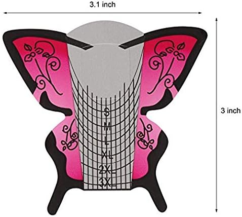 Nail Extension Form 3 Types(Butterfly/Square/Rectanglar)