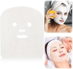50PCS 12in x 10in Gauze Mask Large Precut Gauze Face Masks Face Pads White Net Face Gauze Mask Natural Spa Gauze Facial Mask Facial Skin Paper Sheet Gauze for Spa Beauty Salon