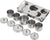 FILFEEL Nail Art Tools, 5pcs Stainless Steel Disinfection Case for Mini Powder & Liquid Set Cans Storage Box Compact Manicure Tools