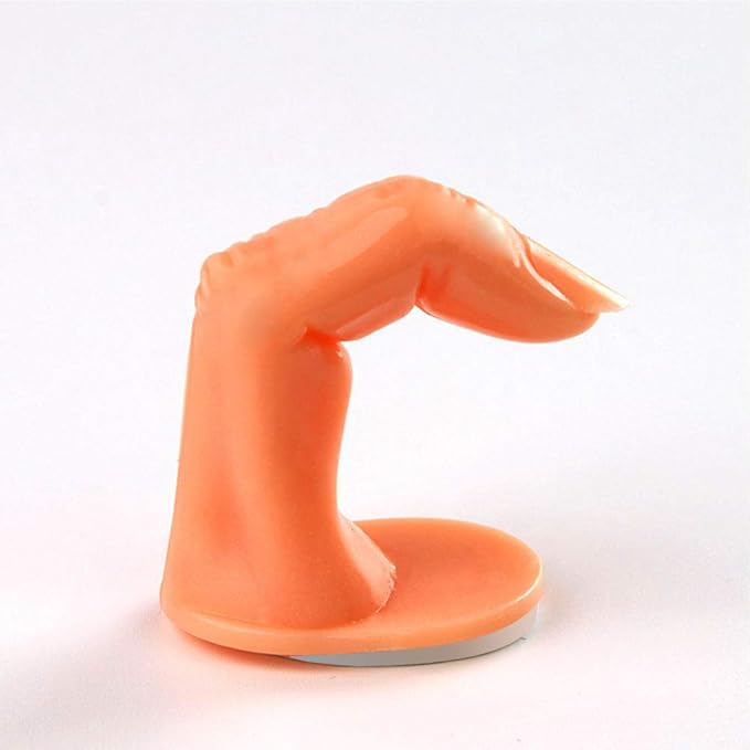 Practice Finger Nail Art Practice Finger Plastic Fake Fingers with Nails for Hand Nail Art Training Display Decoration Tools (1 Pcs)