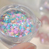 Macarons Nail Glitter Mini Stars Hearts mix style