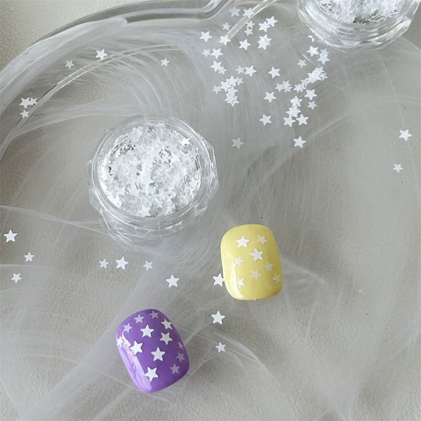 Nail Glitter Mini Stars mix size (4 Colours)