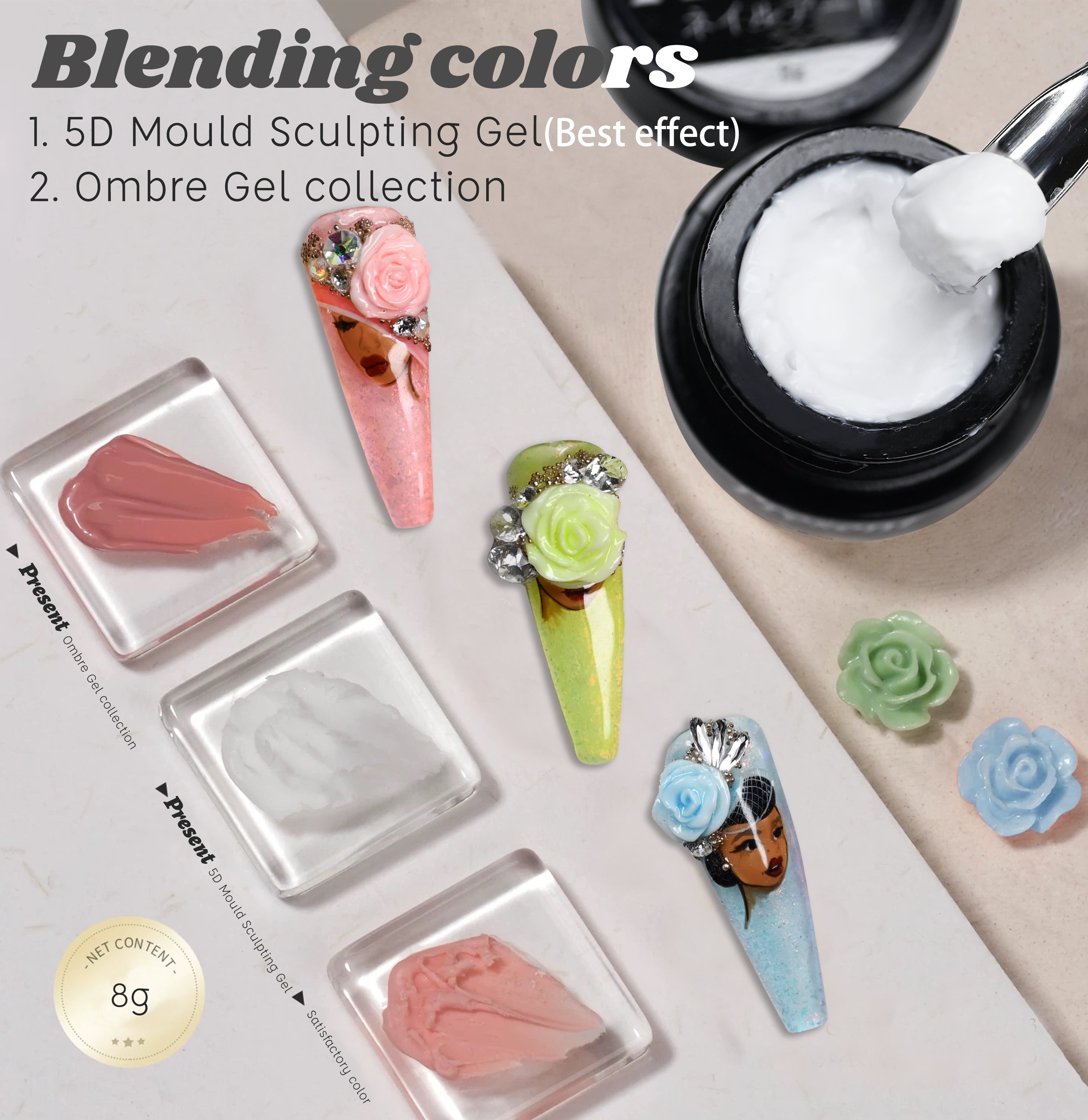 [Present] 5D Mould Sculpting Gel (12 Colours)