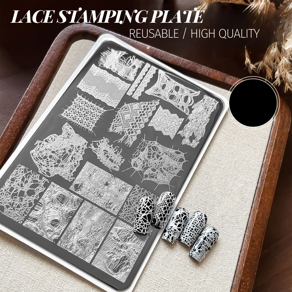 Lace Design Stamping Plate for Nail Art