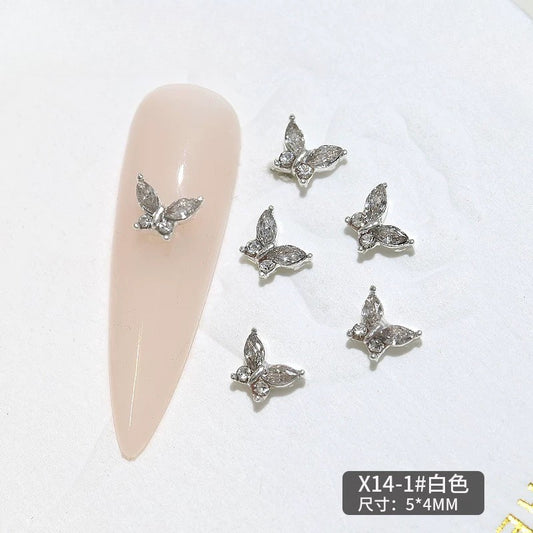 Nail Charm Decoration Butterfly 20pcs