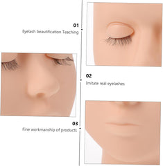 Premium Training Mannequin Head for for Grafting Practice Ideal for Lash Tech