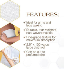 GIGI Natural Muslin Epilating Roll, 2.5 In X 100 yards, 1 Count