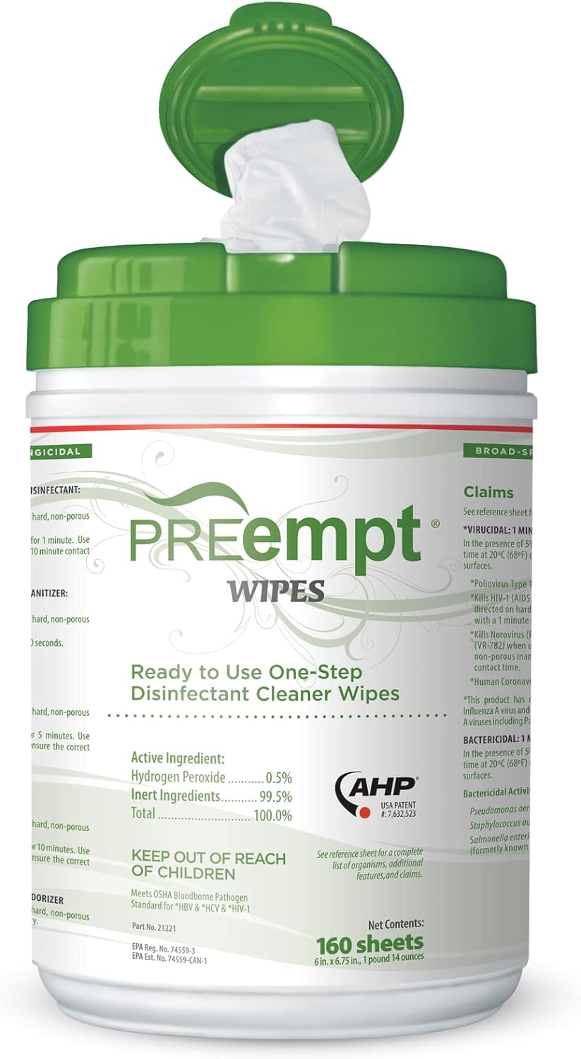[PREempt] (Accel) Sterilant & High Level Disinfectant Wipes (160 pcs)