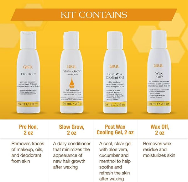 GIGI Waxing 4 in 1 Epilating Trial Pack