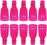 50 Pcs Nail Art Acrylic Nail Polish Remover Clip Cap