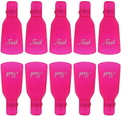 10 Pcs Nail Art Acrylic Nail Polish Remover Clip Cap