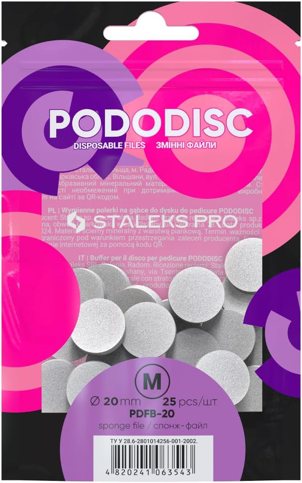 Disposable files-sponges for pedicure disc PODODISC EXPERT S/M/L