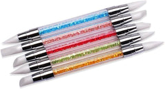 Nail Art Silicone Brushes With Acrylic Strap (5pieces/pack)
