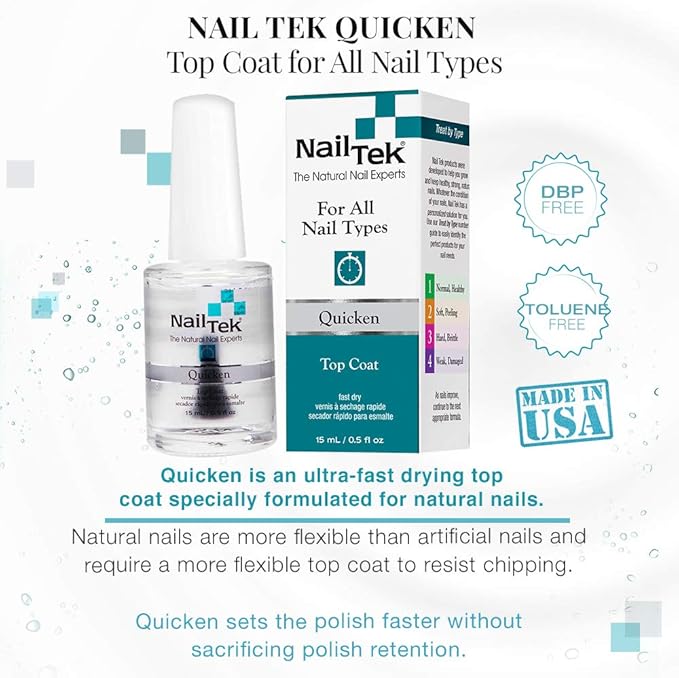 Nailtek Quicken Fast Drying Top Coat