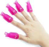50 Pcs Nail Art Acrylic Nail Polish Remover Clip Cap
