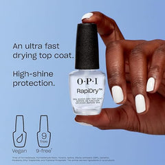 OPI RapiDry Nail Polish Top Coat | Quick Drying Top Coat | Quick Dry, High Shine & Glossy, Protects Nails