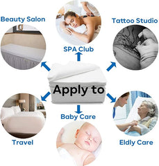 Disposable Bed Sheets Bed Cover for SPA Tattoo Massage Table Hotels Non Woven Fabric 80x180cm White 20Pcs
