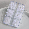 Pearl Nail Charm 3 Sizes Flat/Curved Base White Nail Decor