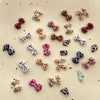 Leopard Print Bow 3D Decoration 12 Styles in One Case