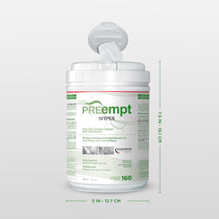 [PREempt] One Step Disinfectant Cleaner Wipes - All Purpose Wipes for Salons, Spas, Clinics, Studios - Wipes Canister (1 pack)
