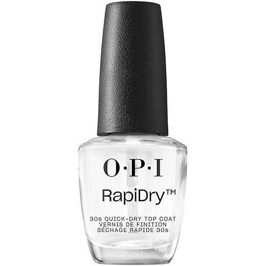 OPI RapiDry Nail Polish Top Coat | Quick Drying Top Coat | Quick Dry, High Shine & Glossy, Protects Nails