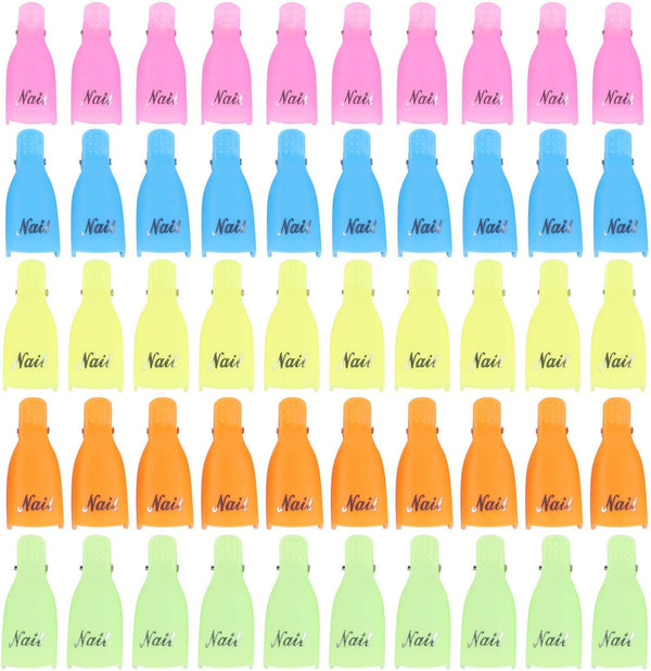 10 Pcs Nail Art Acrylic Nail Polish Remover Clip Cap