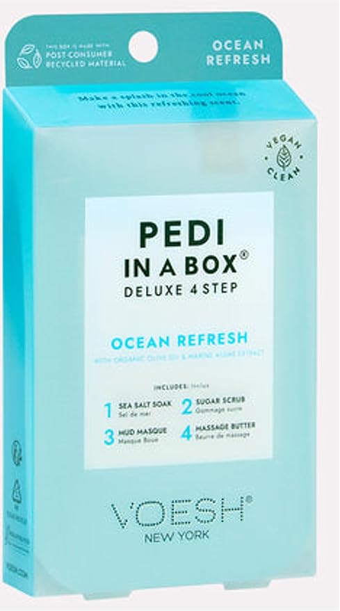 VOESH Pedi In A Box Deluxe 4 Step Pedicure Set