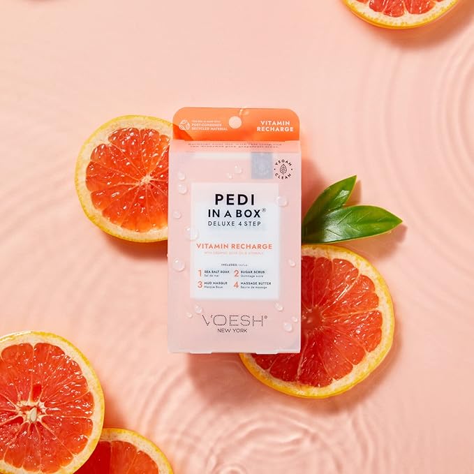VOESH Pedi In A Box Deluxe 4 Step Pedicure Set