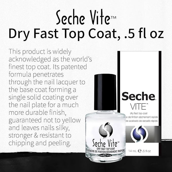 Seche Vite Dry Fast Top Coat 0.5oz/14ml