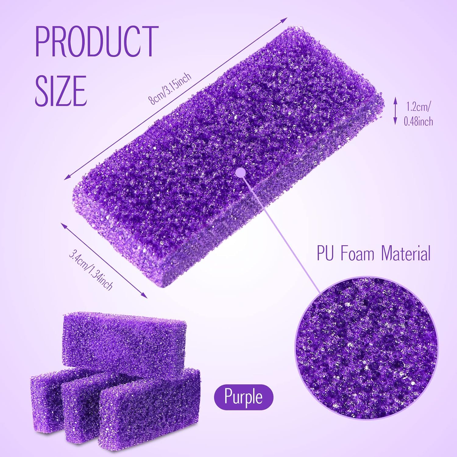 [generic] Mini-size Double Sided Washable Pumice Pad