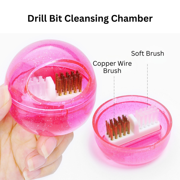 Carbide Drill Bit Cleaning Chamber with Removable Cover