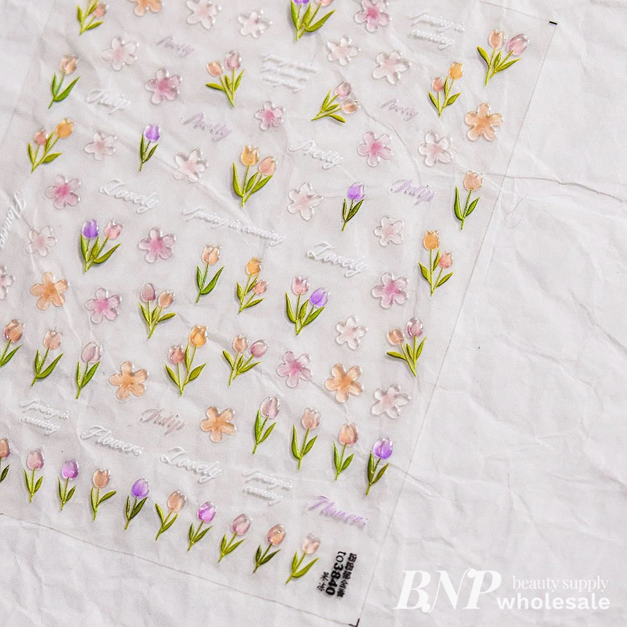 [generic] Flora Nail stickers (13 styles)