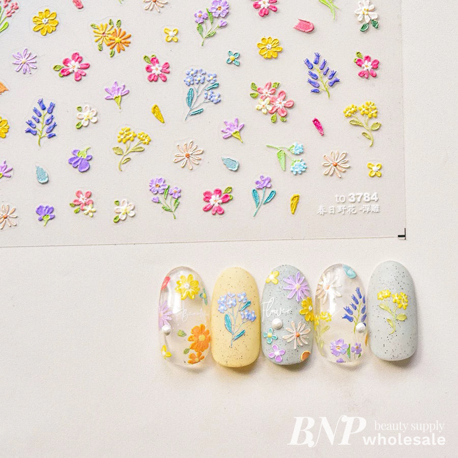 [generic] Flora Nail stickers (13 styles)