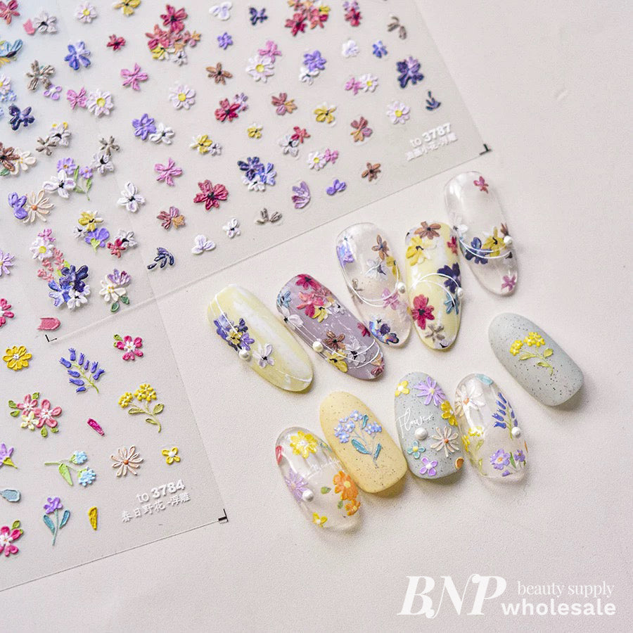 [generic] Flora Nail stickers (13 styles)