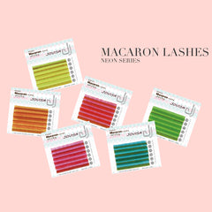 [Jovisa] Macaron Lashes 0.07 Mix Length｜Neon Series