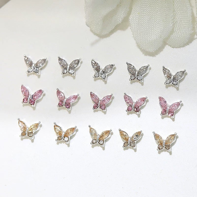 Nail Charm Decoration Butterfly 20pcs