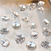 Pre-made Diamond Rhinestone Cluster Nail Decoration 2pcs