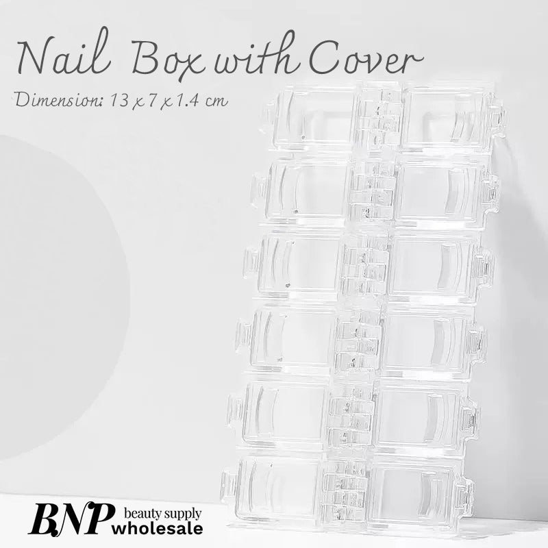Nail Decor Storage Box 12 slots (4 Colours)