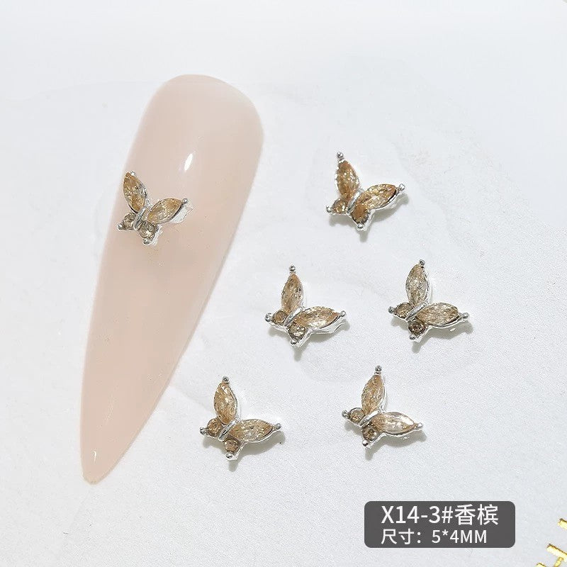 Nail Charm Decoration Butterfly 20pcs