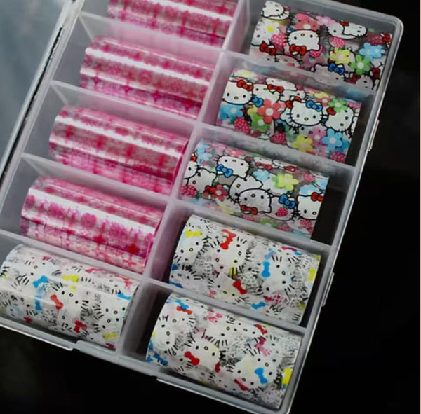 Foil Paper Nail Art Transfer Foil for Metallic, Holographic & Luxury Nail Designs